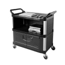 Rubbermaid FG409500BLA Equipment Cart w/ 300 lb Capacity, Black thumbnail 6