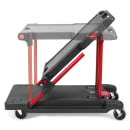 Rubbermaid FG430000BLA 2 Level Polymer Utility Cart w/ 400 lb Capacity, Raised Ledges thumbnail 4