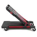 Rubbermaid FG430000BLA 2 Level Polymer Utility Cart w/ 400 lb Capacity, Raised Ledges thumbnail 7