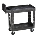 Rubbermaid FG450088BLA 2 Level Polymer Utility Cart w/ 500 lb Capacity, Raised Ledges thumbnail 2
