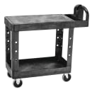 Rubbermaid FG450500BLA 2 Level Polymer Utility Cart w/ 500 lb Capacity, Flat Ledges thumbnail 2