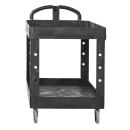 Rubbermaid FG452088BLA 2 Level Polymer Utility Cart w/ 500 lb Capacity, Raised Ledges thumbnail 5