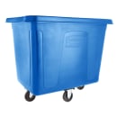 Rubbermaid FG461600DBLUE Trash Cart w/ 500 lb Capacity, Blue thumbnail 2