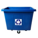 Rubbermaid FG461673BLUE 103 1/5 gal Multiple Material Recycle Bin - Indoor, Wheels thumbnail 2