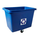 Rubbermaid FG461673BLUE 103 1/5 gal Multiple Material Recycle Bin - Indoor, Wheels thumbnail 3