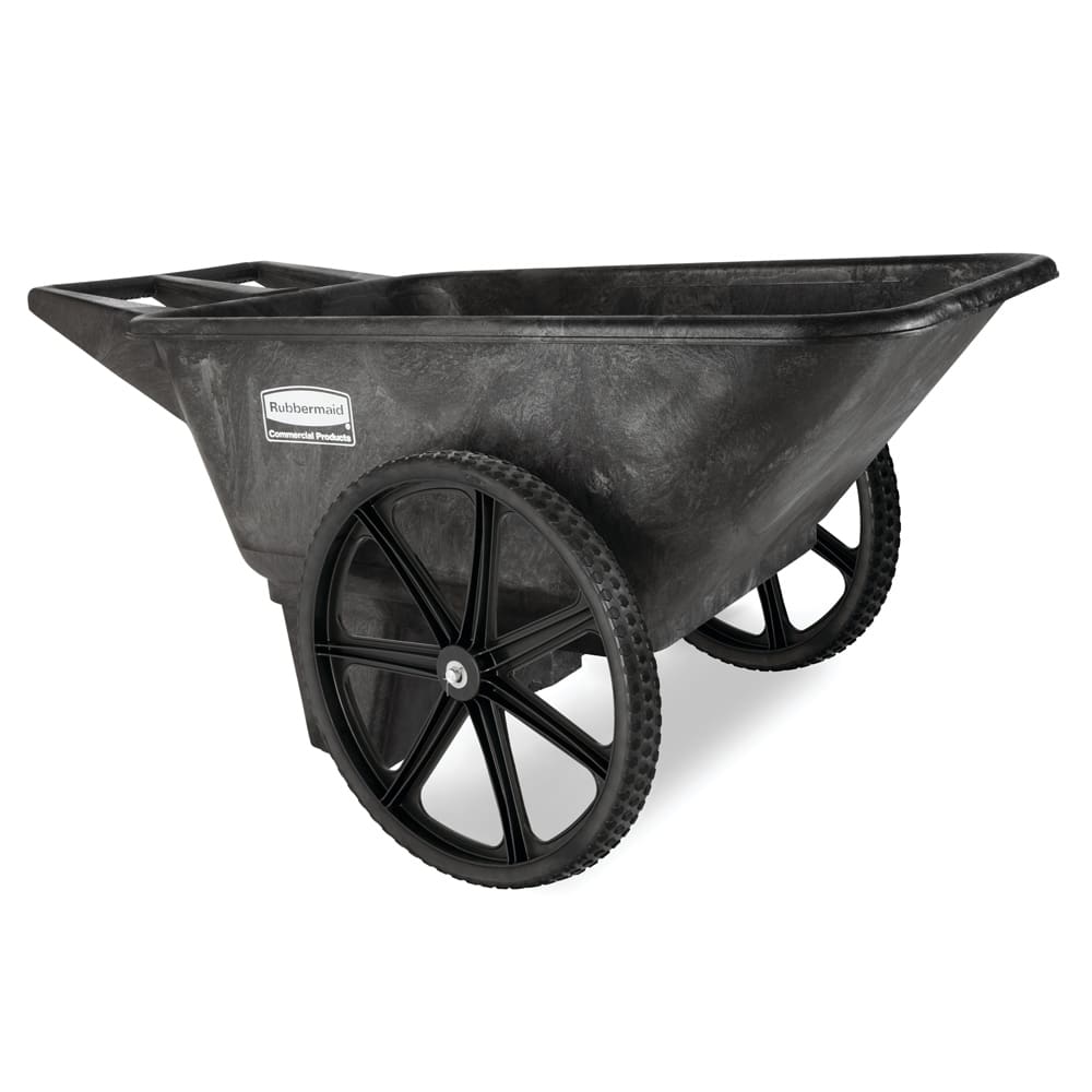Rubbermaid FG564200BLA Trash Cart w/ 300 lb Capacity, Black