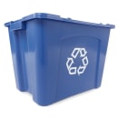 Rubbermaid FG571473BLUE 14 gal Multiple Material Recycle Bin - Indoor/Outdoor thumbnail 2