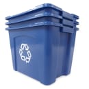 Rubbermaid FG571473BLUE 14 gal Multiple Material Recycle Bin - Indoor/Outdoor thumbnail 3