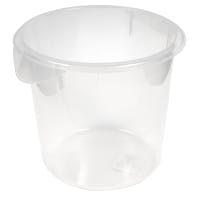 Rubbermaid FG572000WHT 2 qt Round Storage Container - White Poly thumbnail 6