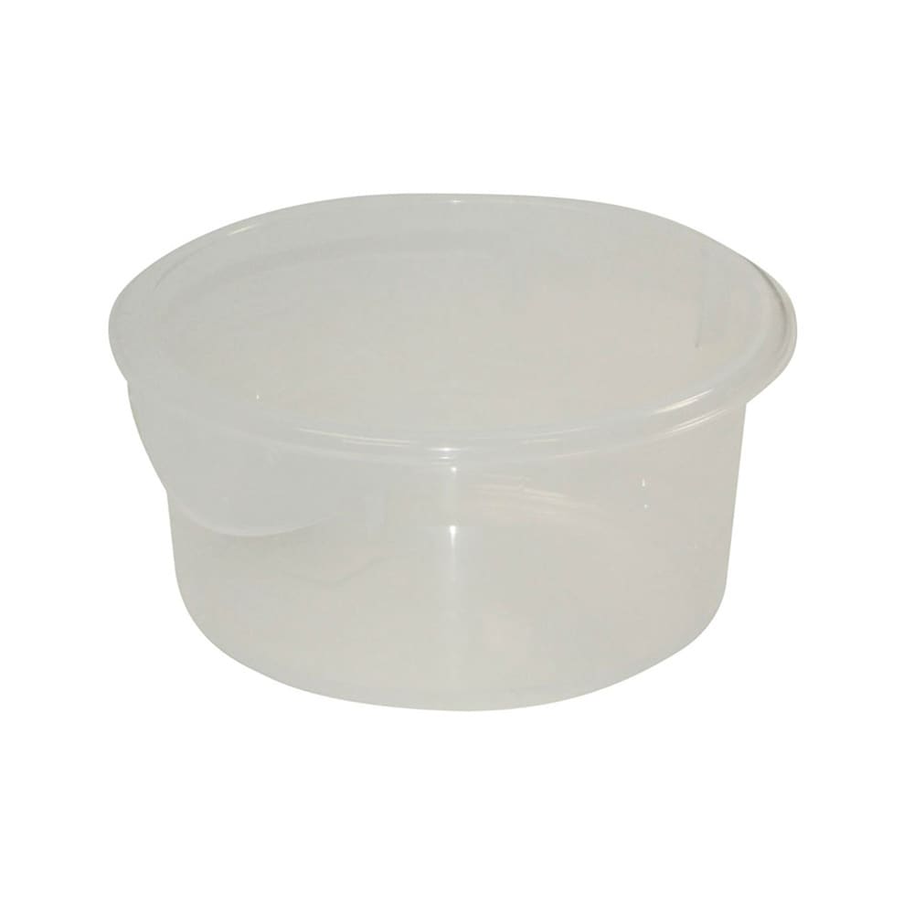 Rubbermaid FG572024CLR 2 qt Round Storage Container - Clear Poly