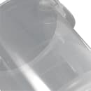 Rubbermaid FG572124CLR 4 qt Round Storage Container - Clear Poly thumbnail 5