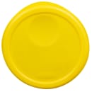 Rubbermaid FG572200YEL 8 4/5" Round Storage Container Lid - Yellow Poly thumbnail 3