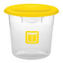 Rubbermaid FG572200YEL 8 4/5" Round Storage Container Lid - Yellow Poly thumbnail 5