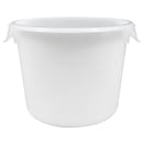 Rubbermaid FG572300WHT 6 qt Round Storage Container - White Poly thumbnail 2