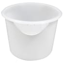Rubbermaid FG572300WHT 6 qt Round Storage Container - White Poly thumbnail 4