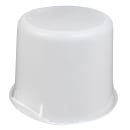 Rubbermaid FG572300WHT 6 qt Round Storage Container - White Poly thumbnail 5