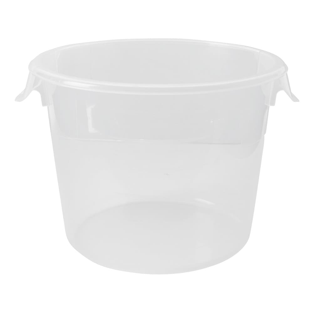 Rubbermaid FG572324CLR 6 qt Round Storage Container - Clear Poly