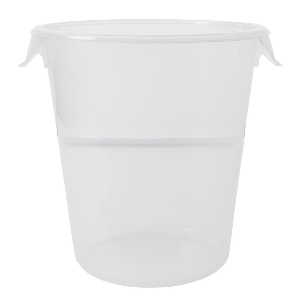 Rubbermaid FG572424CLR 8 qt Round Storage Container - Clear Poly