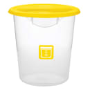 Rubbermaid FG572500YEL 10 3/10" Round Storage Container Lid - Yellow Poly thumbnail 3
