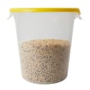 Rubbermaid FG572500YEL 10 3/10" Round Storage Container Lid - Yellow Poly thumbnail 5