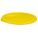 Rubbermaid FG573000YEL 13 1/2" Round Storage Container Lid - Yellow Poly
