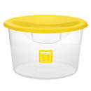 Rubbermaid FG573000YEL 13 1/2" Round Storage Container Lid - Yellow Poly thumbnail 4