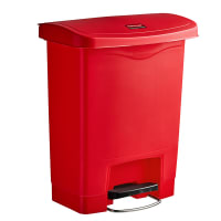 Rubbermaid FG614300RED 8 gal Step-On Container - Red thumbnail 7