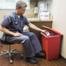 Rubbermaid FG614400RED 12 gal Step-On Container - Red thumbnail 4