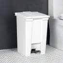 Rubbermaid FG614400WHT 12 gal Step-On Container - White thumbnail 2