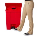 Rubbermaid FG614500RED 18 gal Step-On Container - Red thumbnail 5