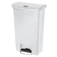 Rubbermaid FG614500WHT 18 gal Step-On Container - White thumbnail 3