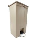 Rubbermaid FG614600BEIG 23 gal Rectangle Plastic Step Trash Can, 19 3/4"L x 16 1/2"W x 32 5/8"H, Beige thumbnail 2