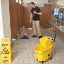 Rubbermaid FG618688YEL 44 qt WaveBrake Mop Bucket Combo - Side Press Wringer, Foot Pedal, Yellow thumbnail 7