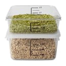 Rubbermaid FG630200 2 qt Space Saving Square Food Storage Container - Clear Poly thumbnail 3
