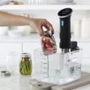 Rubbermaid FG630600 6 qt Space Saving Square Food Storage Container - Clear Poly thumbnail 4