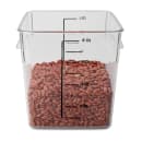 Rubbermaid FG630800 8 qt Space Saving Square Food Storage Container - Clear Poly thumbnail 3