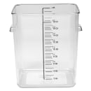 Rubbermaid FG631800 18 qt Space Saving Square Food Storage Container - Clear Poly thumbnail 3