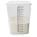 Rubbermaid FG632200 22 qt Space Saving Square Food Storage Container - Clear Poly thumbnail 3