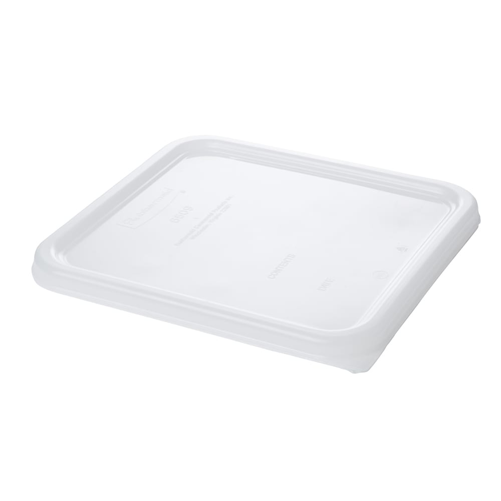 Rubbermaid FG650900 8 3/4" Square Space Saver Lid - White Poly