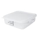 Rubbermaid FG650900 8 3/4" Square Space Saver Lid - White Poly thumbnail 3