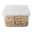Rubbermaid FG650900 8 3/4" Square Space Saver Lid - White Poly thumbnail 4