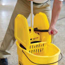 Rubbermaid FG757788YEL 35 qt WaveBrake Mop Bucket Combo - Down Press Wringer, Plastic, Yellow thumbnail 5