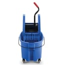 Rubbermaid FG757888BLUE 35 qt WaveBrake Mop Bucket Combo - Down Press Wringer, Plastic, Blue thumbnail 3