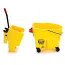 Rubbermaid FG758088YEL 35 qt WaveBrake Mop Bucket Combo - Side Press Wringer, Plastic, Yellow thumbnail 2