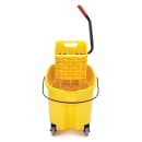 Rubbermaid FG758088YEL 35 qt WaveBrake Mop Bucket Combo - Side Press Wringer, Plastic, Yellow thumbnail 4