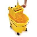 Rubbermaid FG758088YEL 35 qt WaveBrake Mop Bucket Combo - Side Press Wringer, Plastic, Yellow thumbnail 6