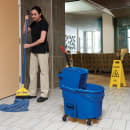 Rubbermaid FG758888BLUE 35 qt WaveBrake Mop Bucket Combo - Side Press Wringer, Plastic, Blue thumbnail 6