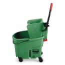 Rubbermaid FG758888GRN 35 qt WaveBrake Mop Bucket Combo - Side Press Wringer, Plastic, Green thumbnail 2