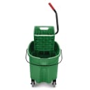 Rubbermaid FG758888GRN 35 qt WaveBrake Mop Bucket Combo - Side Press Wringer, Plastic, Green thumbnail 3