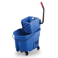 Rubbermaid FG758888GRN 35 qt WaveBrake Mop Bucket Combo - Side Press Wringer, Plastic, Green thumbnail 6